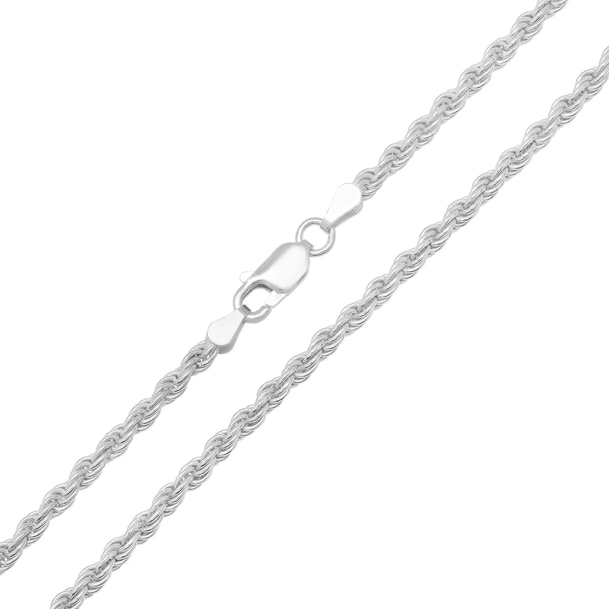 Italian Sterling Silver Thick/Heavy Rope Chain - 22"-30" - Charming Charlie