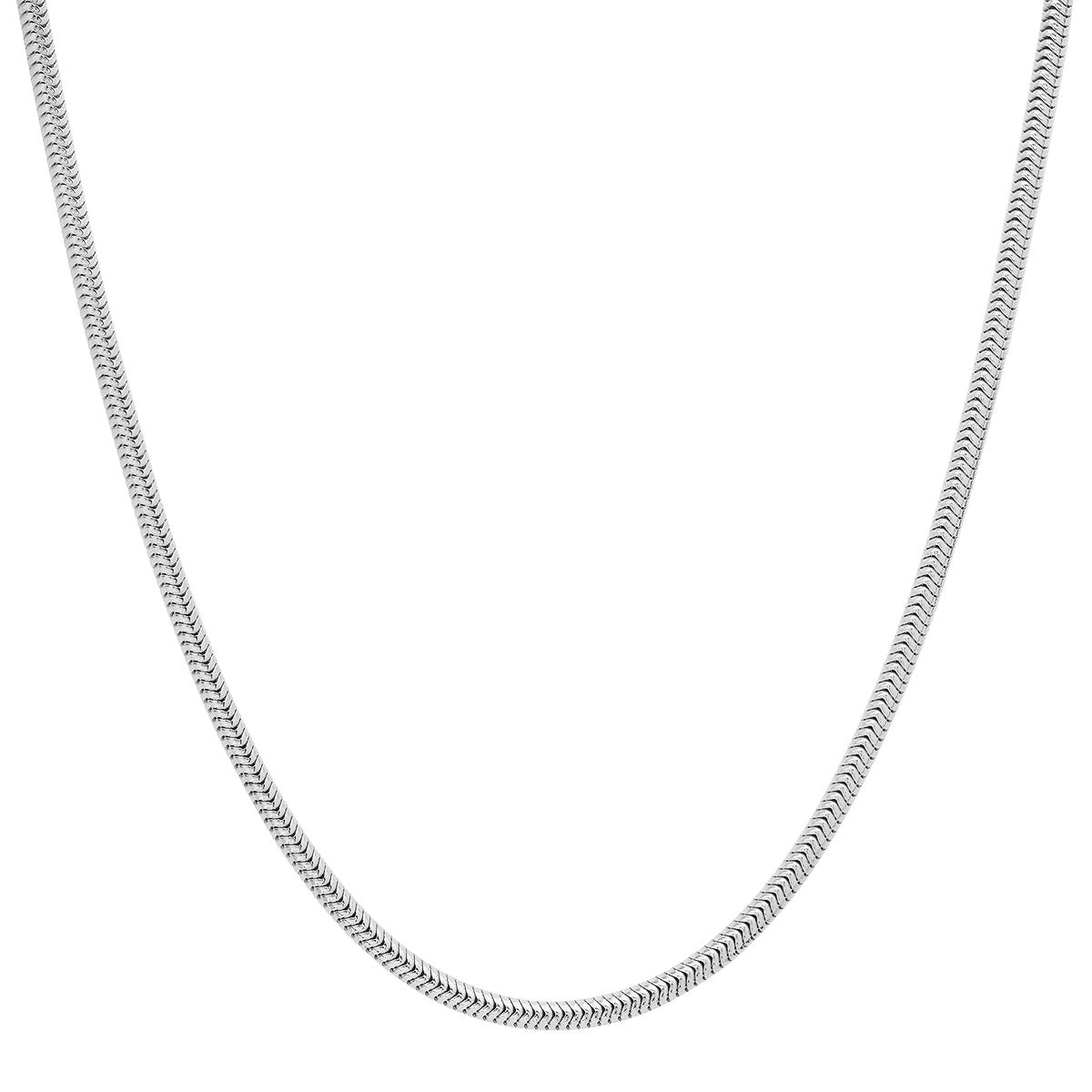 Sterling Silver Italian Unisex Snake Chain - 18"-24" - Charming Charlie