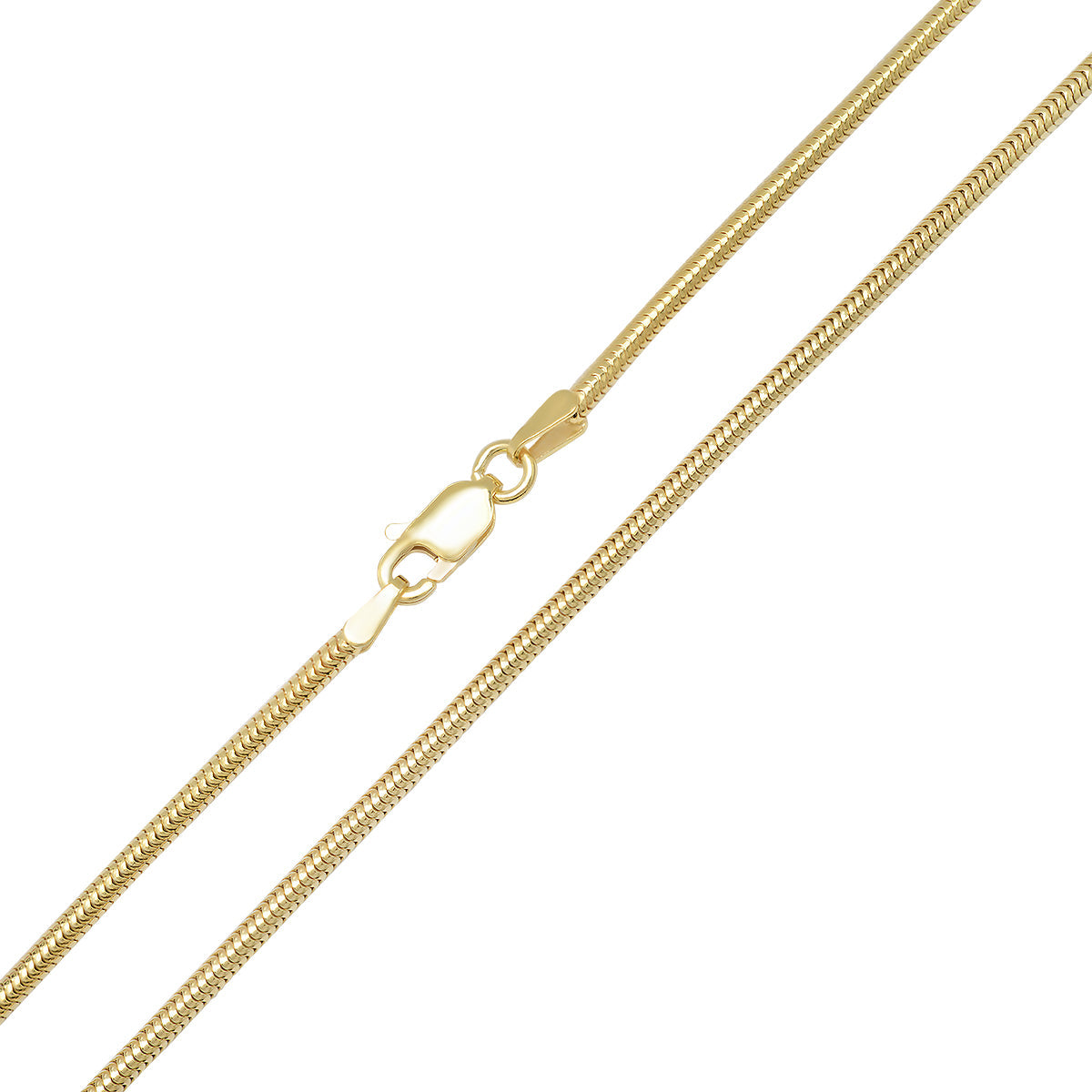 Sterling Silver Italian Unisex Snake Chain - 18"-24" - Charming Charlie