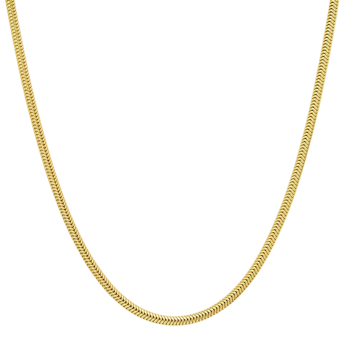 Sterling Silver Italian Unisex Snake Chain - 18"-24" - Charming Charlie