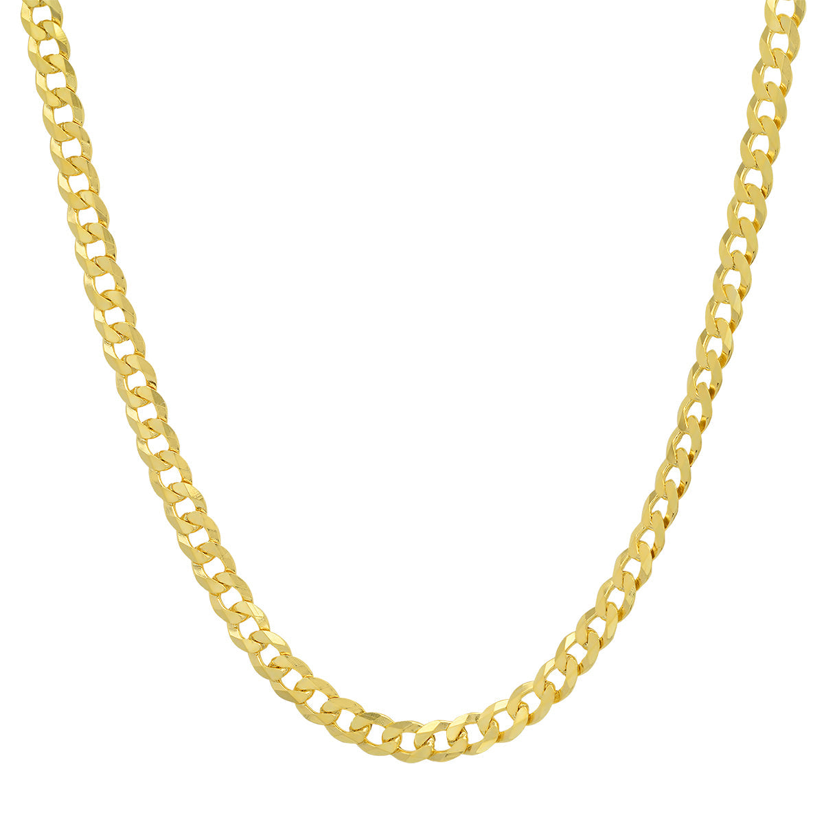 Sterling Silver Italian Unisex Miami Cuban Curb Chain - 18"-24" - Charming Charlie