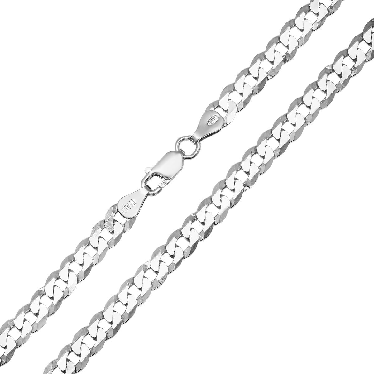 Italian Sterling Silver Thick/Heavy Miami Cuban Curb Chain - 22"-30" - Charming Charlie