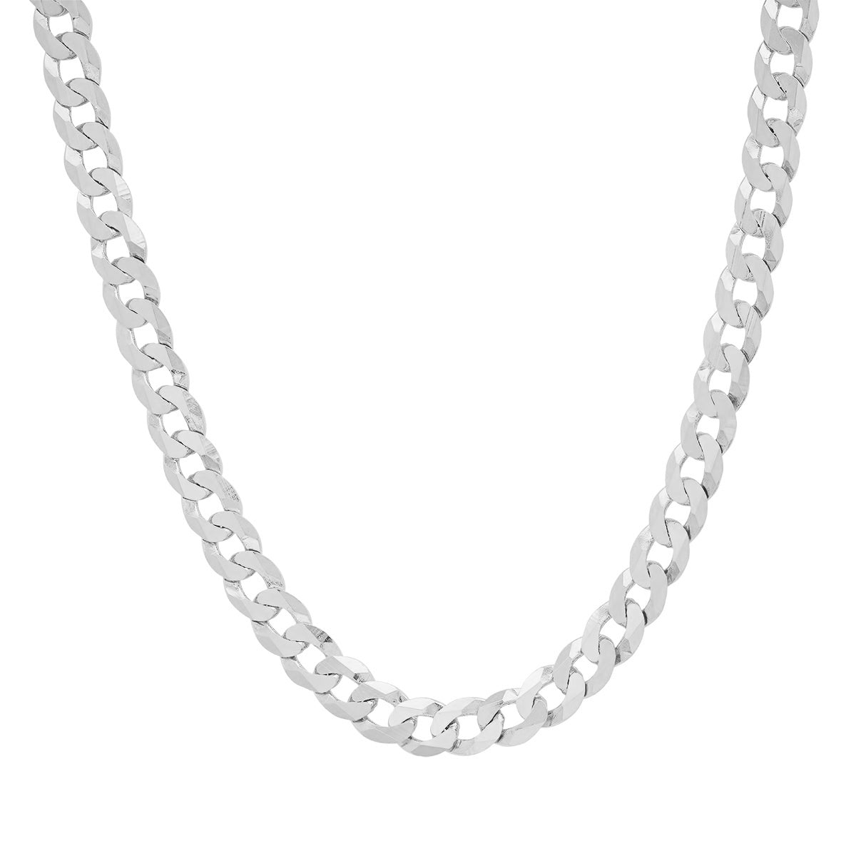 Italian Sterling Silver Thick/Heavy Miami Cuban Curb Chain - 22"-30" - Charming Charlie