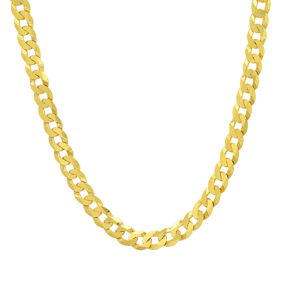 Italian Sterling Silver Thick/Heavy Miami Cuban Curb Chain - 22"-30" - Charming Charlie