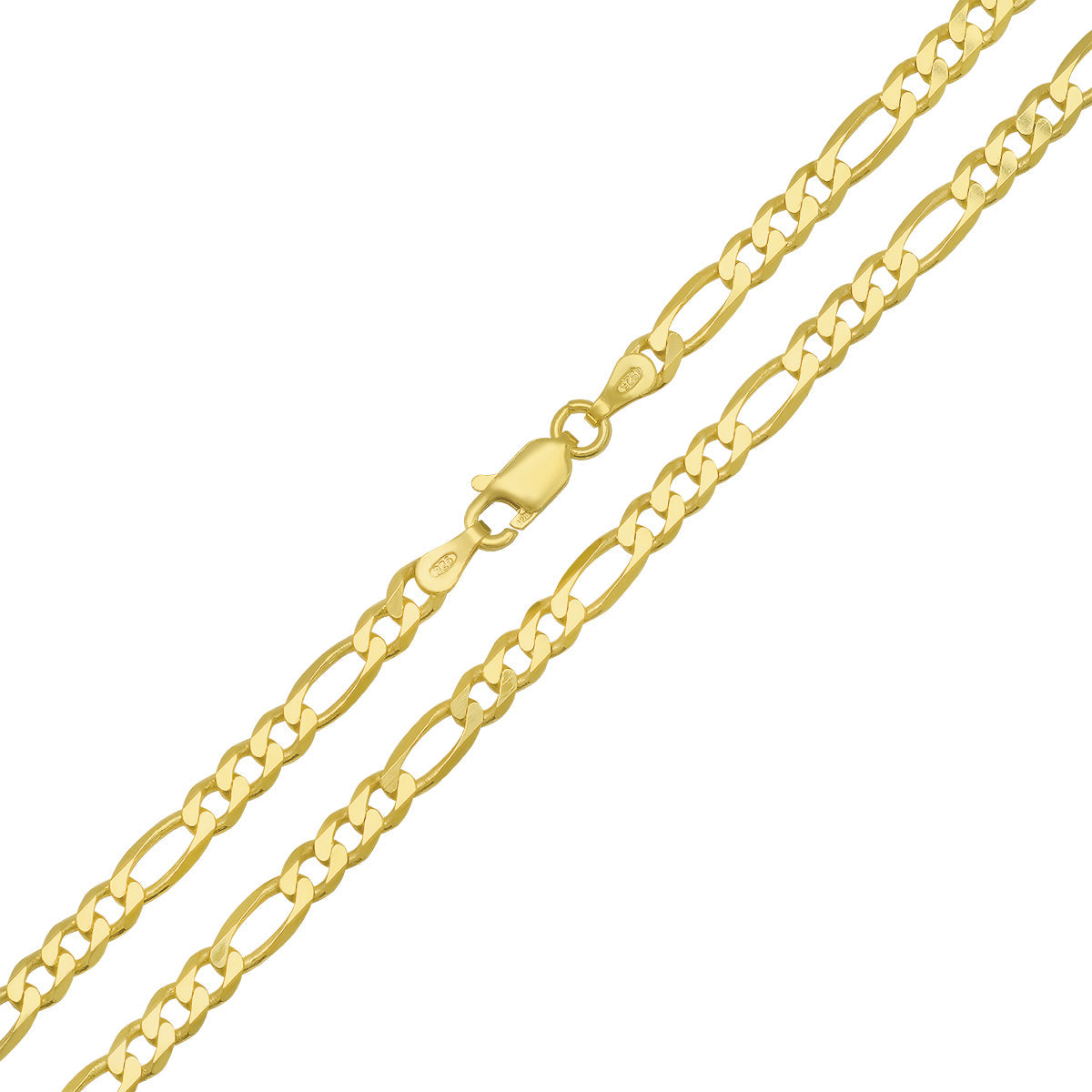 Sterling Silver Italian Unisex Figaro Chain - 20"-24" - Charming Charlie