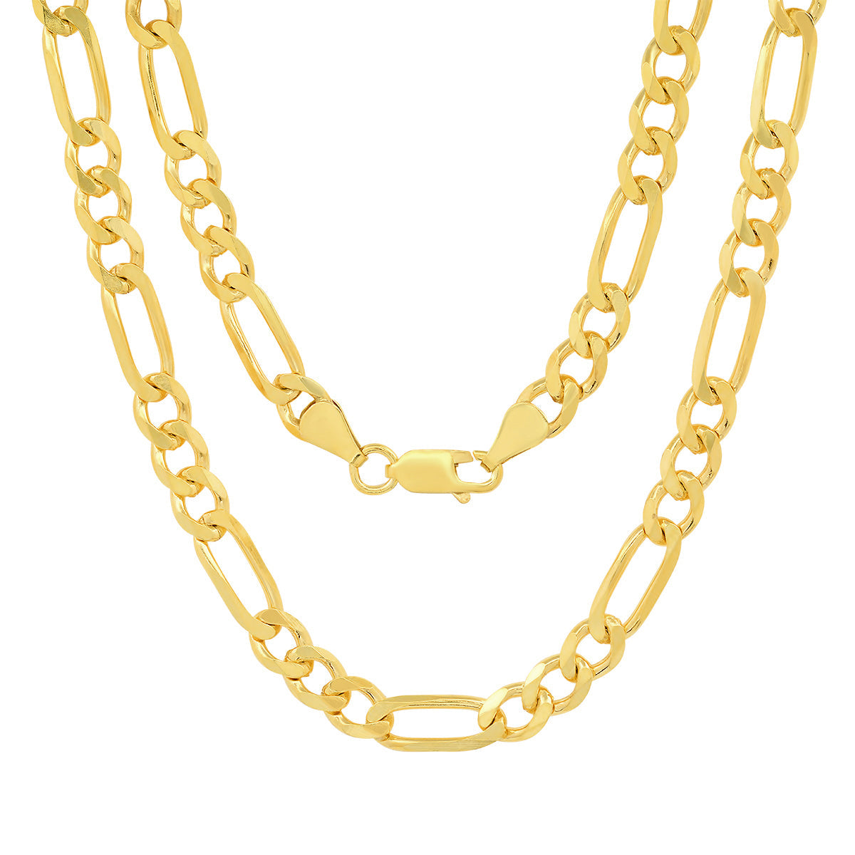 Italian Sterling Silver Thick/Heavy Figaro Chain - 22"-24" - Charming Charlie