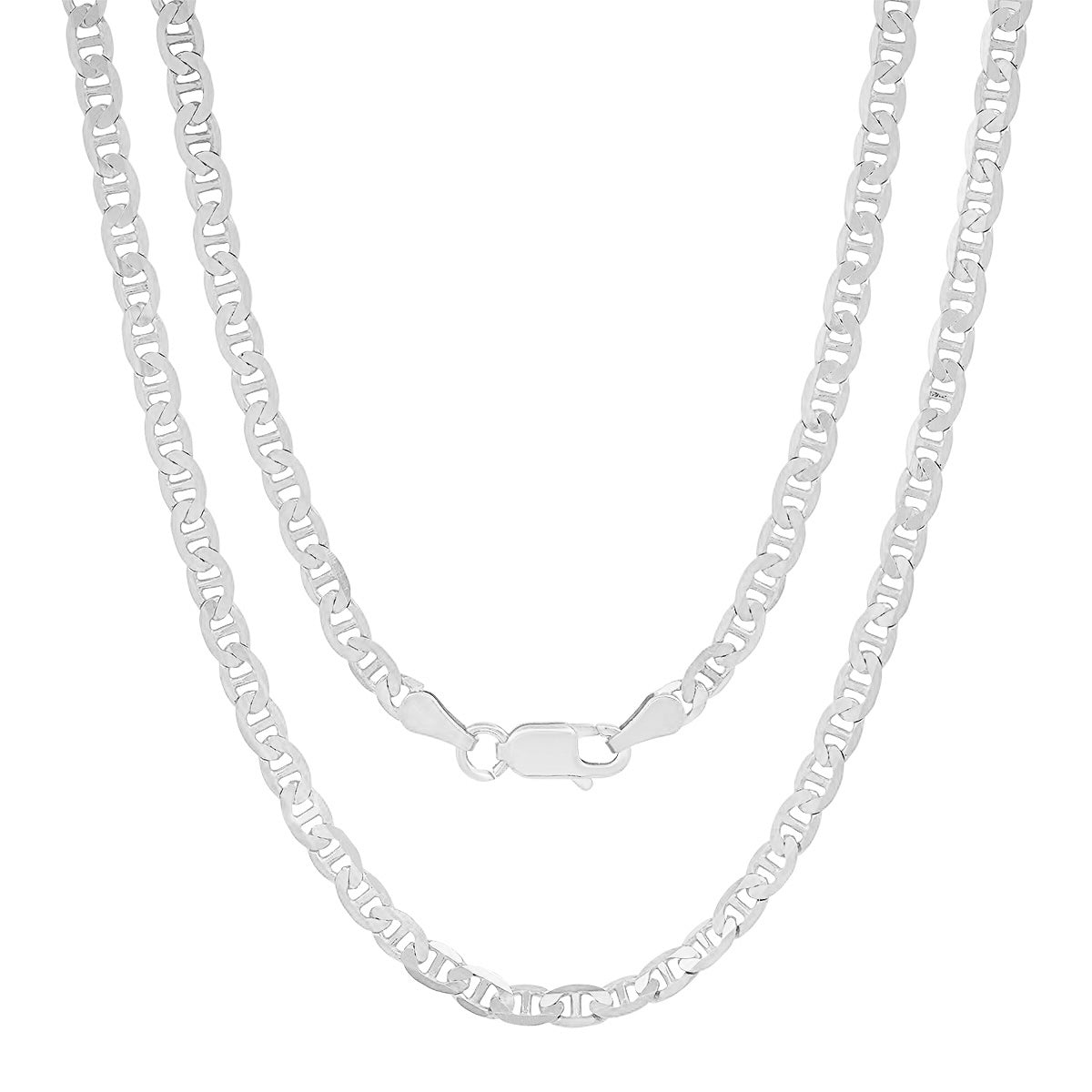 Sterling Silver Italian Unisex Petite Gucci Mariner Chain - 18"-24" - Charming Charlie