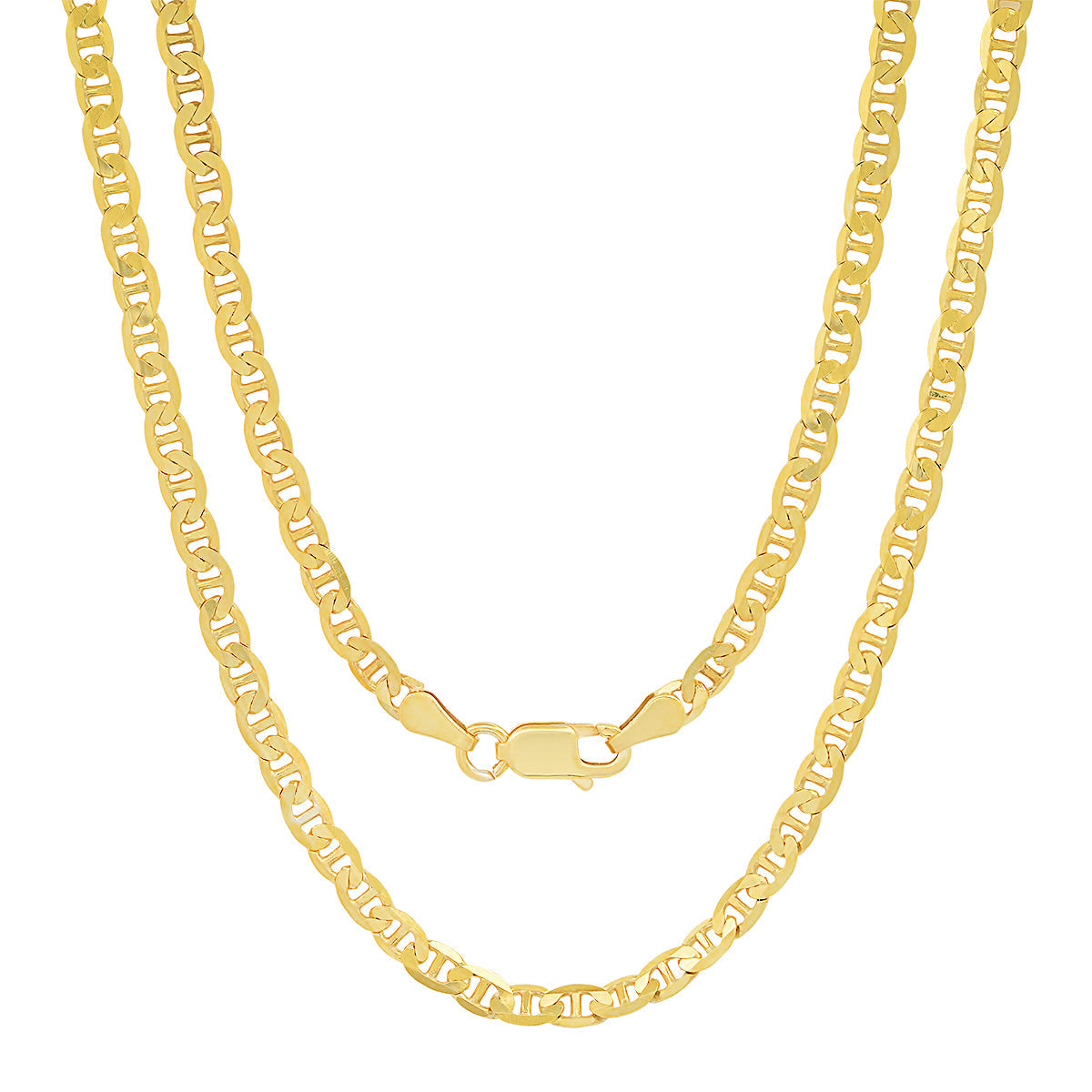 Sterling Silver Italian Unisex Petite Gucci Mariner Chain - 18"-24" - Charming Charlie