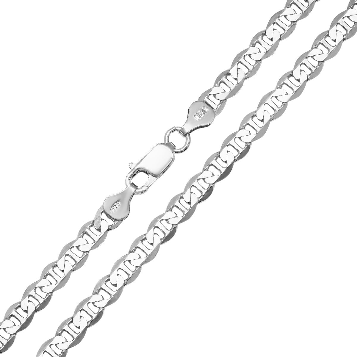 Italian Sterling Silver Thick/Heavy Gucci Mariner Chain - 22"-24" - Charming Charlie