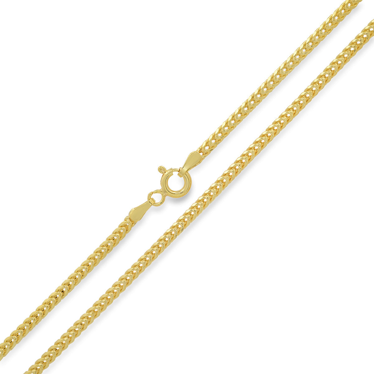 Sterling Silver Italian Unisex Box Franco Chain - 18"-24" - Charming Charlie