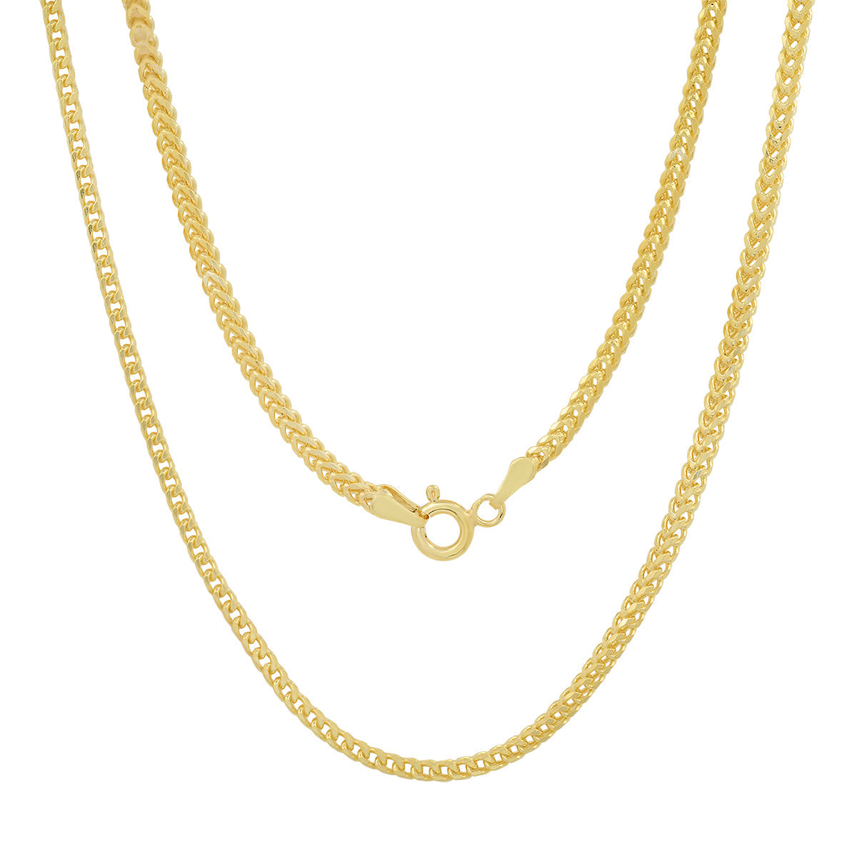 Sterling Silver Italian Unisex Box Franco Chain - 18"-24" - Charming Charlie