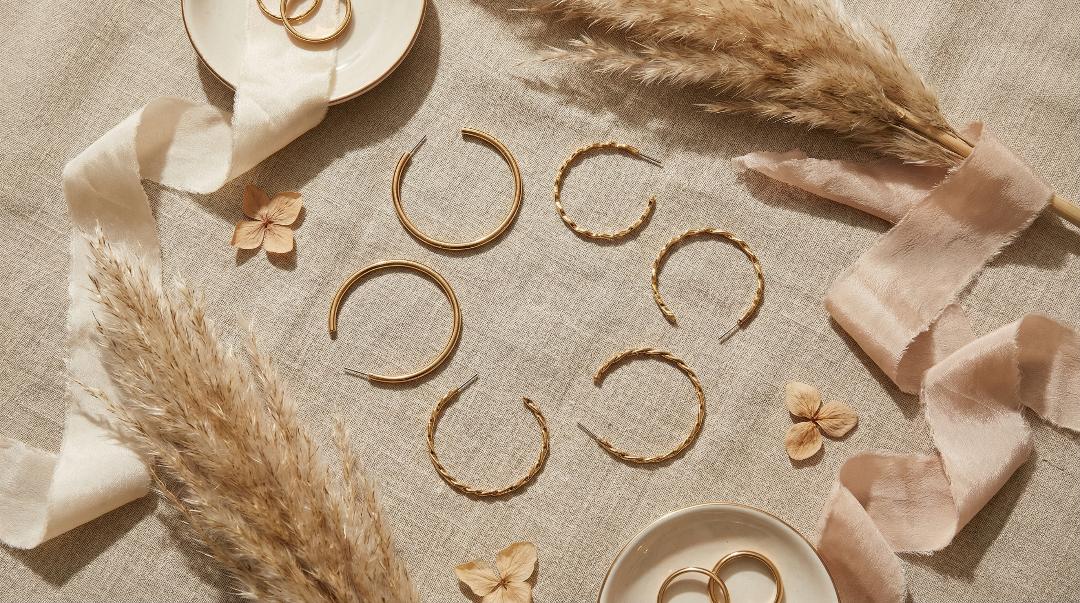 3 Pack Gold Hoop Earrings - Charming Charlie