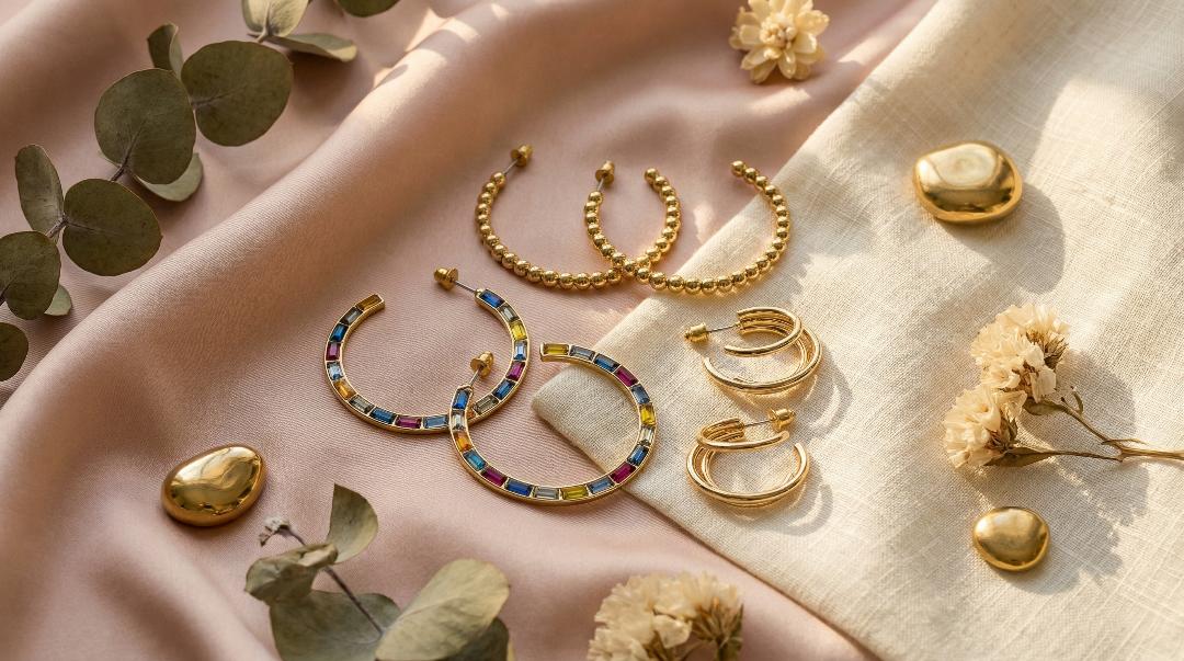 3 Hoop Colorful Earring Pack - Charming Charlie