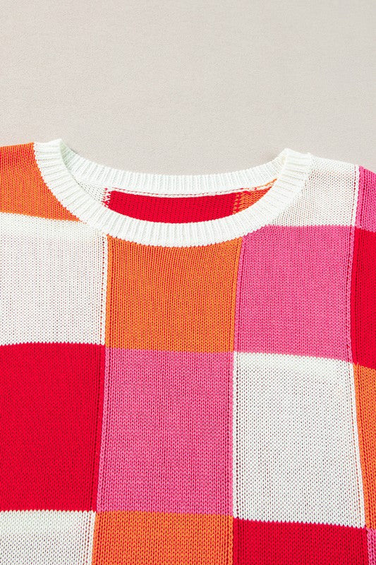 Color Block Cap Sleeve Sweater - Charming Charlie