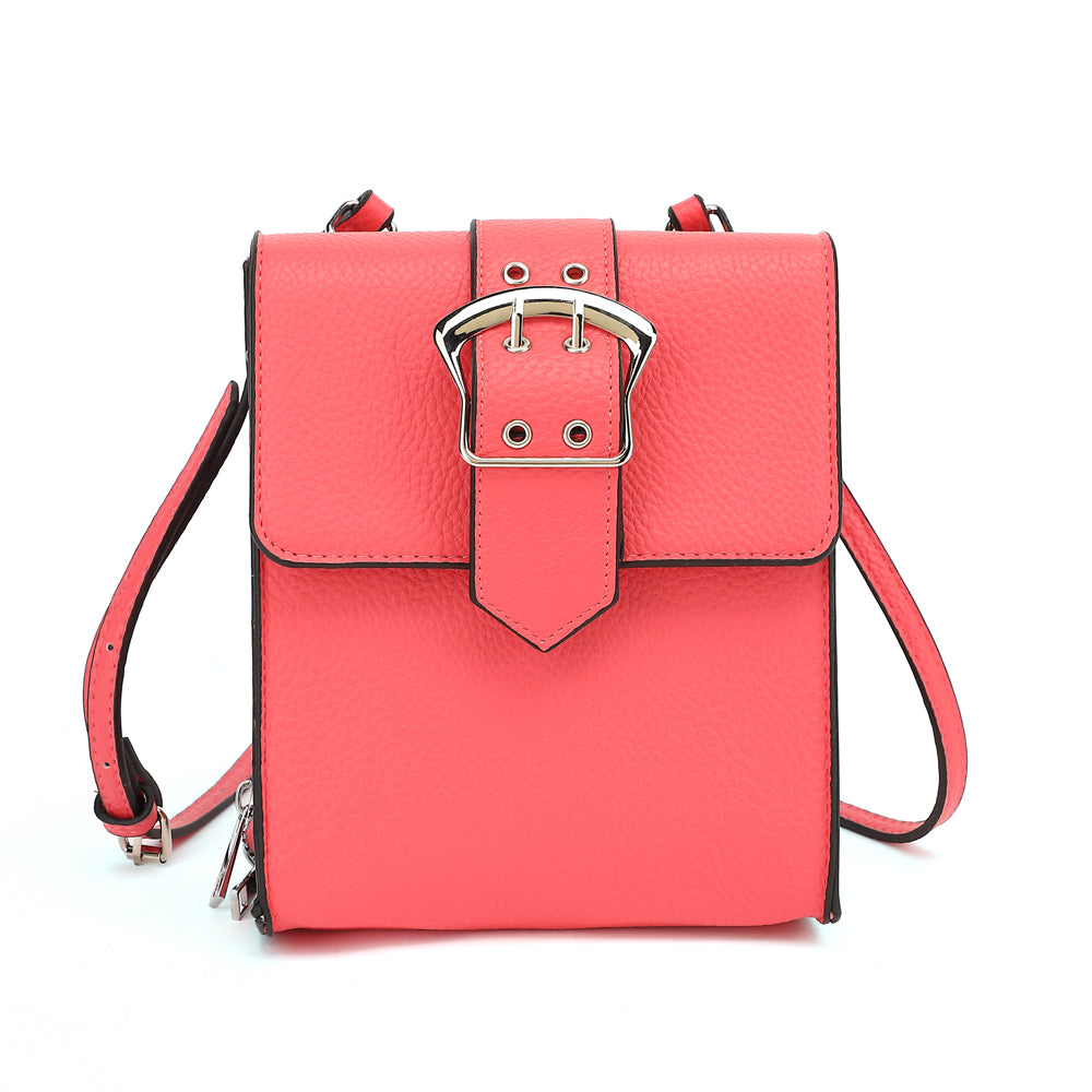 North South Organizer Crossbody with Buckle Detail - Charming Charlie