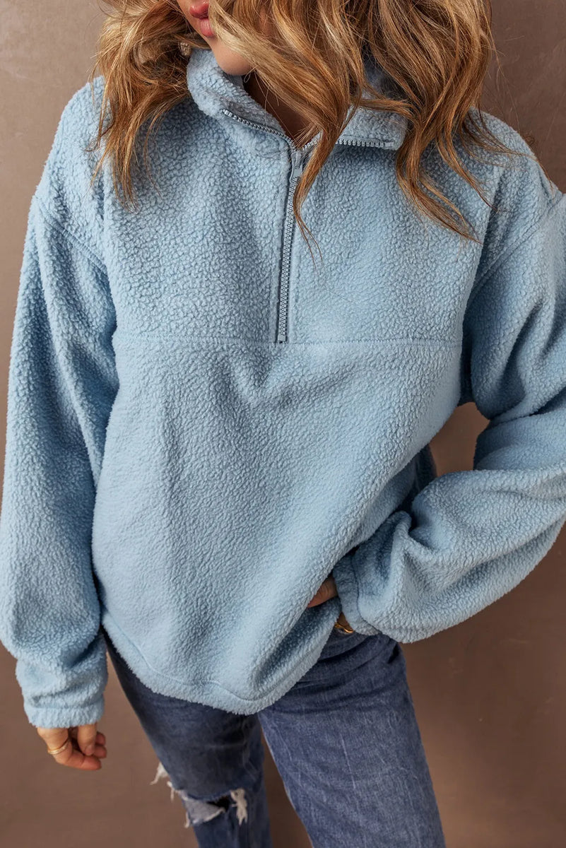 Half Zip Long Sleeve Sweatshirt main image 1