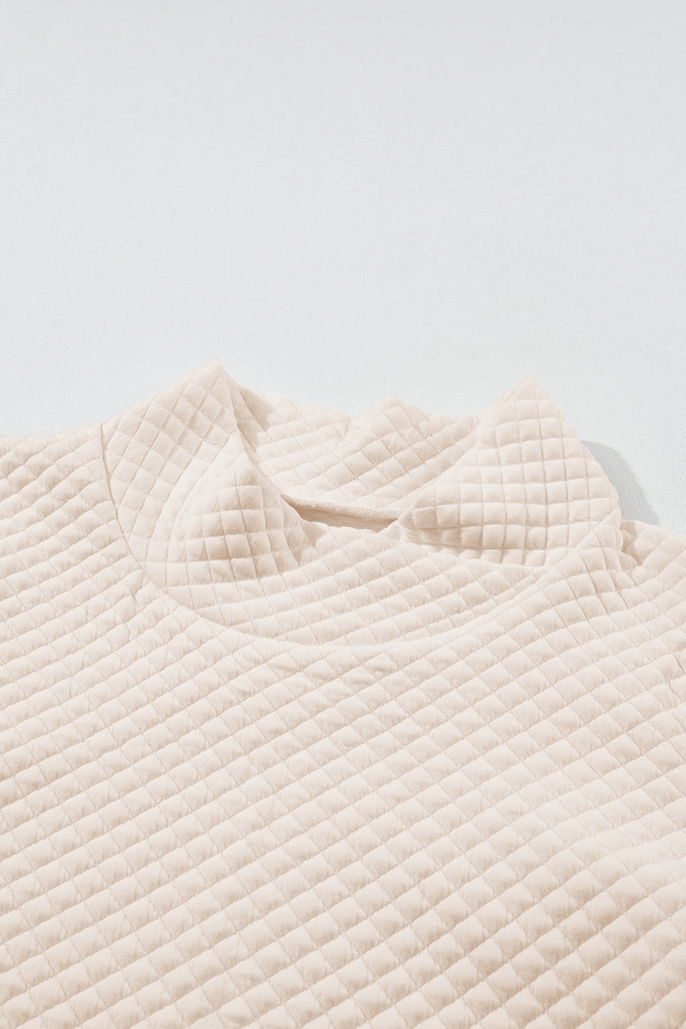 Textured Turtleneck Long Sleeve Sweatshirt - Charming Charlie