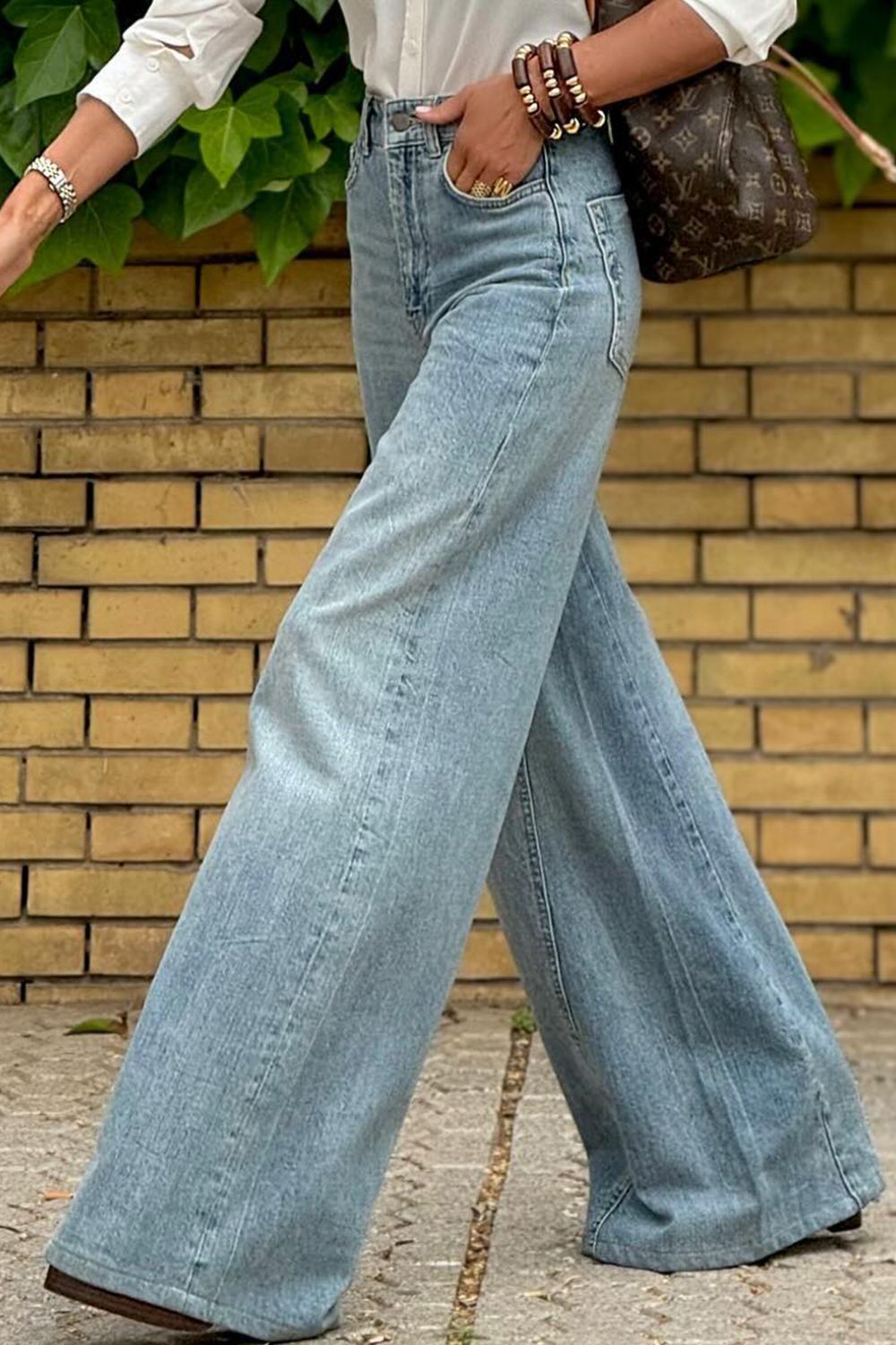 Wide Leg Jeans with Pockets - Charming Charlie