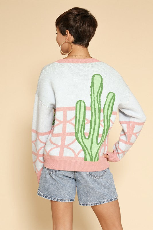 Cactus resort knit cardigan - Charming Charlie