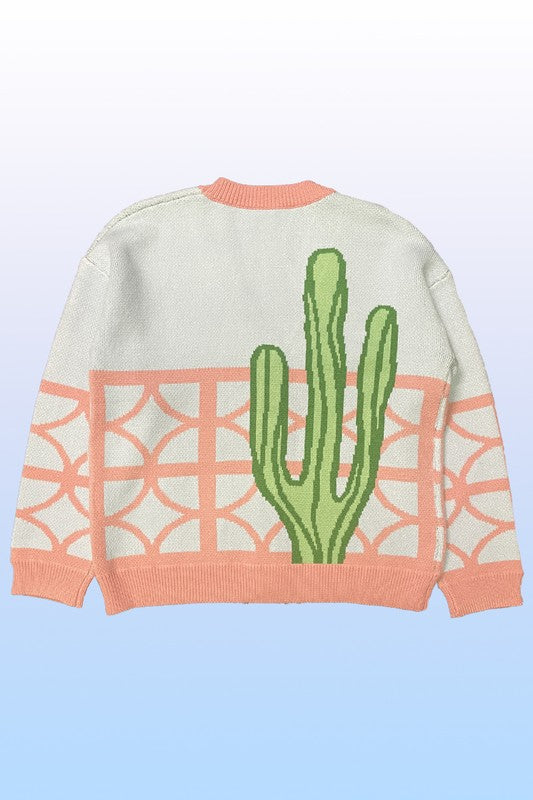 Cactus resort knit cardigan - Charming Charlie