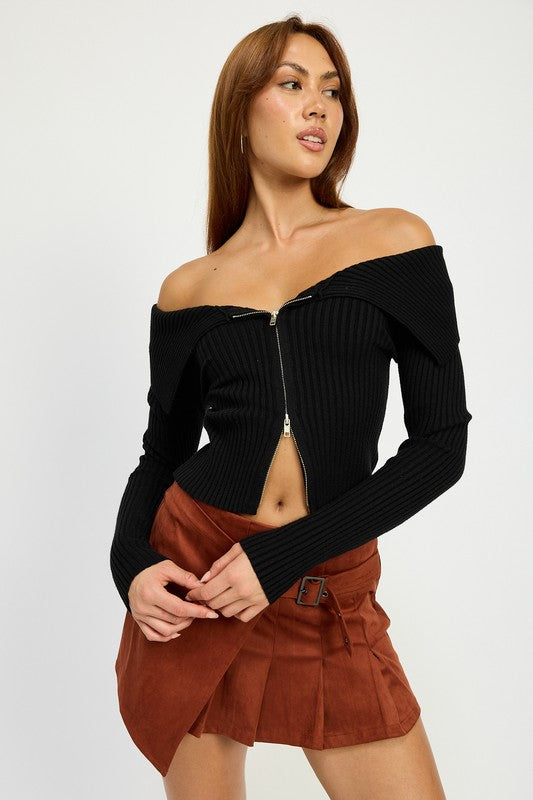WRAPPED BUCKLE BELT MINI SKIRT - Charming Charlie
