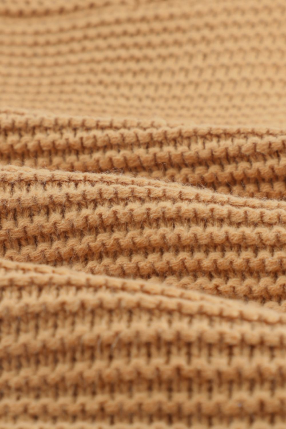 Side Slit Turtleneck Long Sleeve Sweater - Charming Charlie