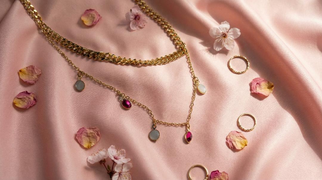 Dangle Necklace with Chain Collar - Charming Charlie