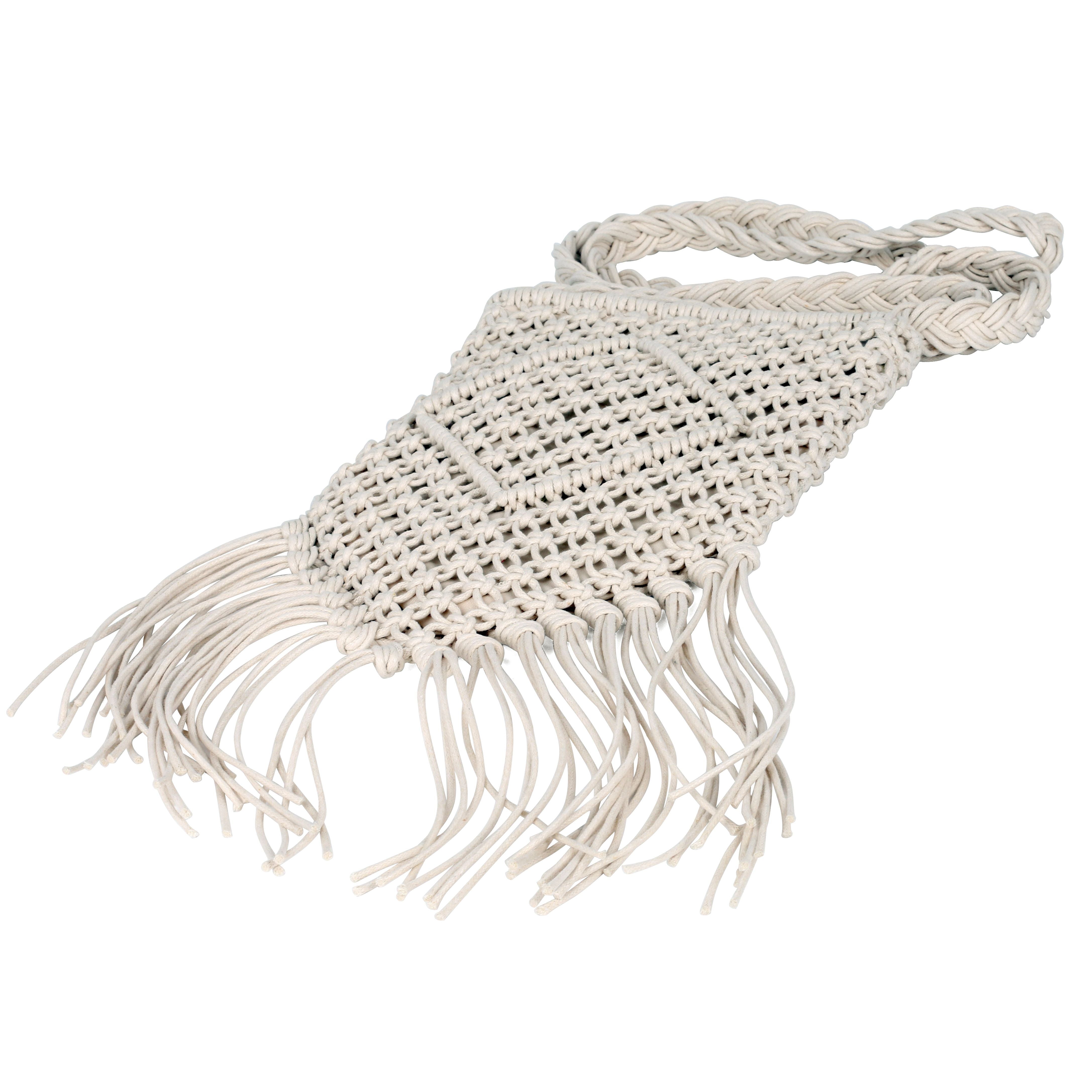 Boho Macrame Crossbody Bag II - Charming Charlie