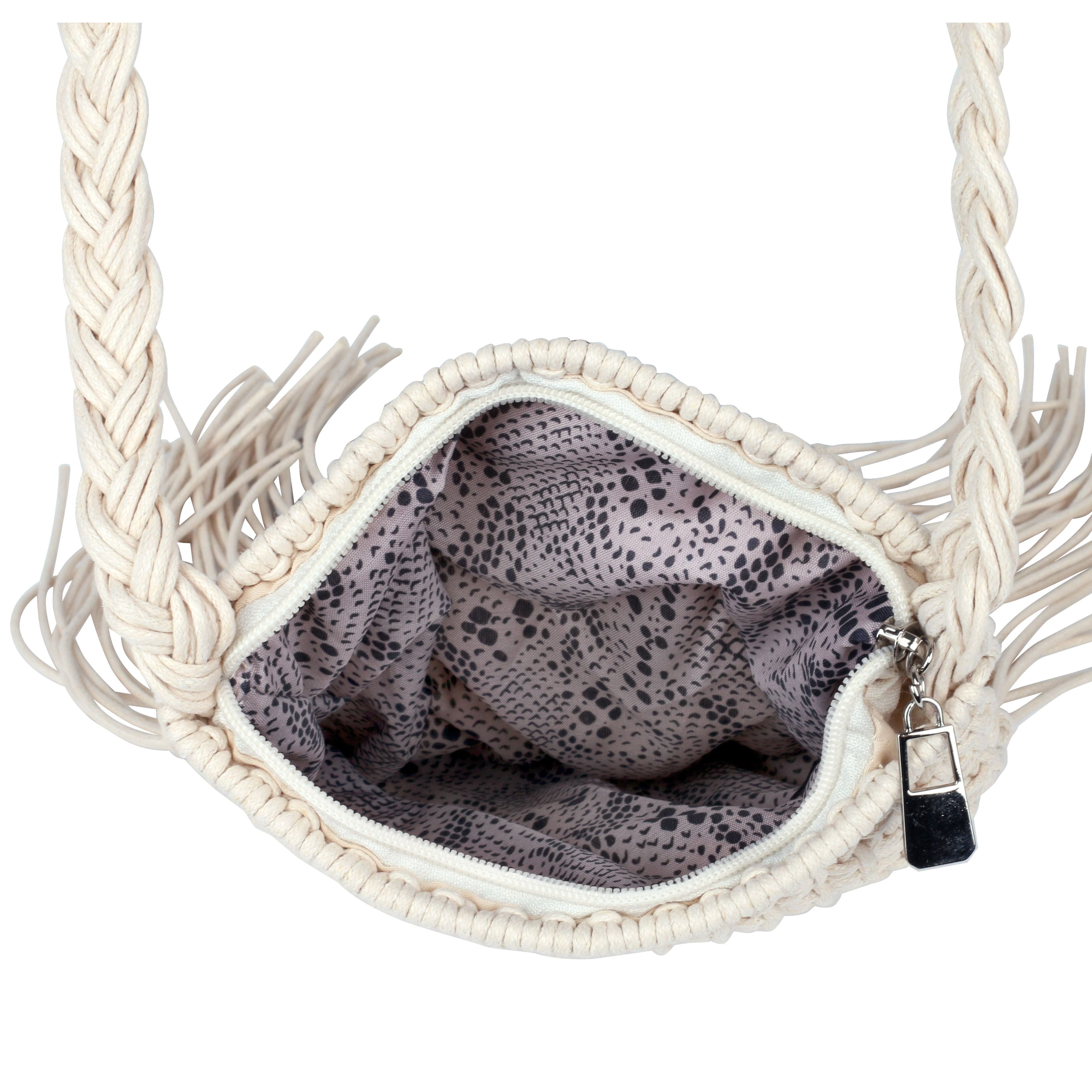 Boho Macrame Crossbody Bag II - Charming Charlie
