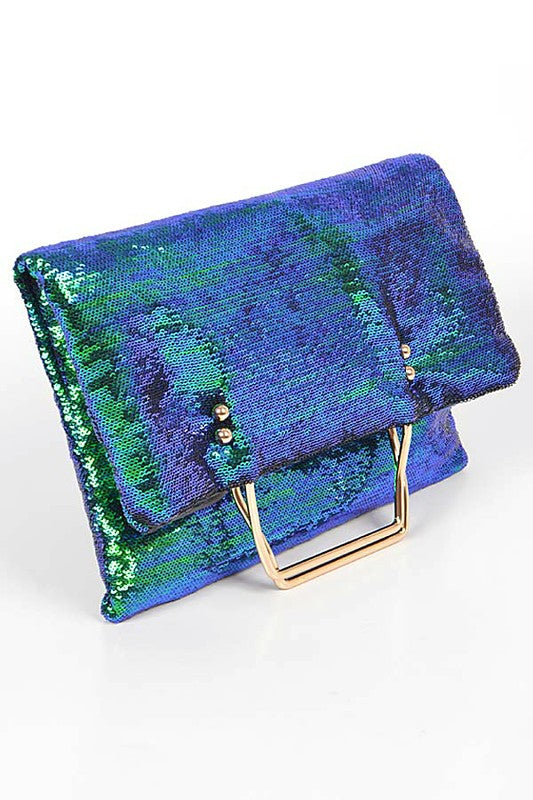 Convertible Sequins Folding Clutch - Charming Charlie