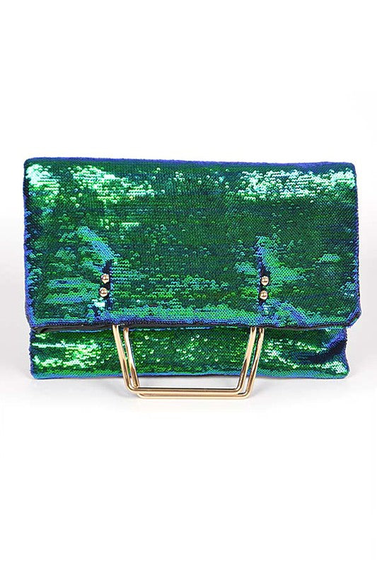 Convertible Sequins Folding Clutch - Charming Charlie