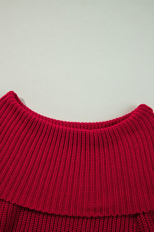 Off Shoulder Ribbed Knit Sweater - Charming Charlie