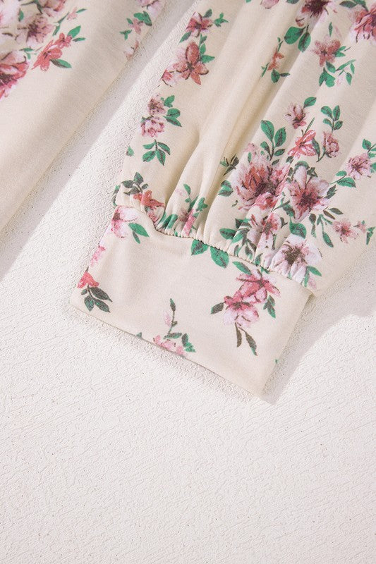 Women's Casual Floral Print Long Sleeve Blouses - Charming Charlie