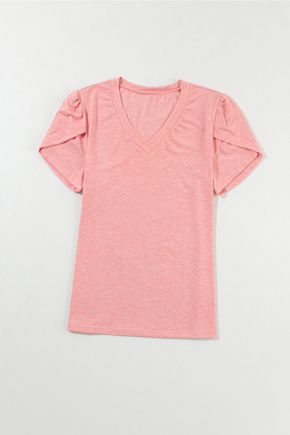 V-Neck Petal Sleeve T-Shirt - Charming Charlie