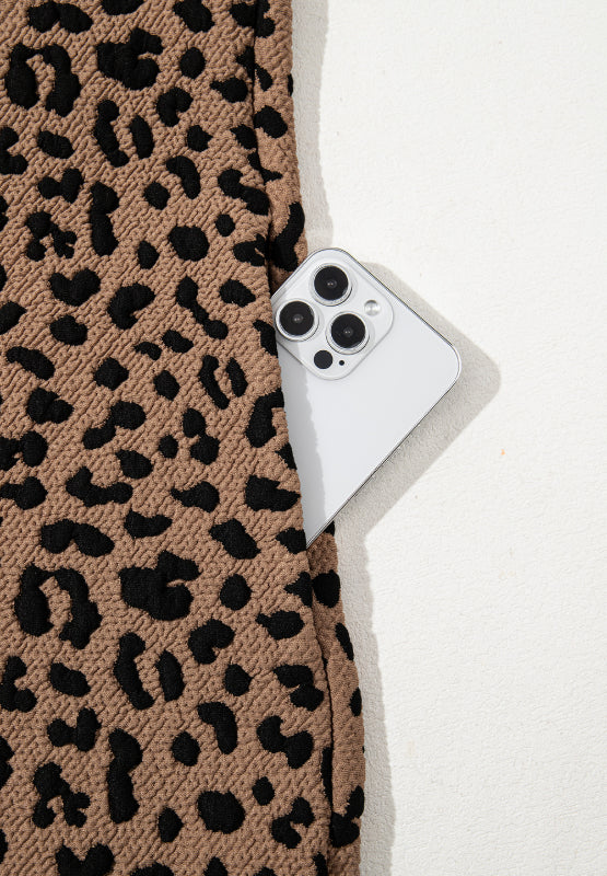 Leopard Johnny Collar Sleeveless Mini Dress - Charming Charlie