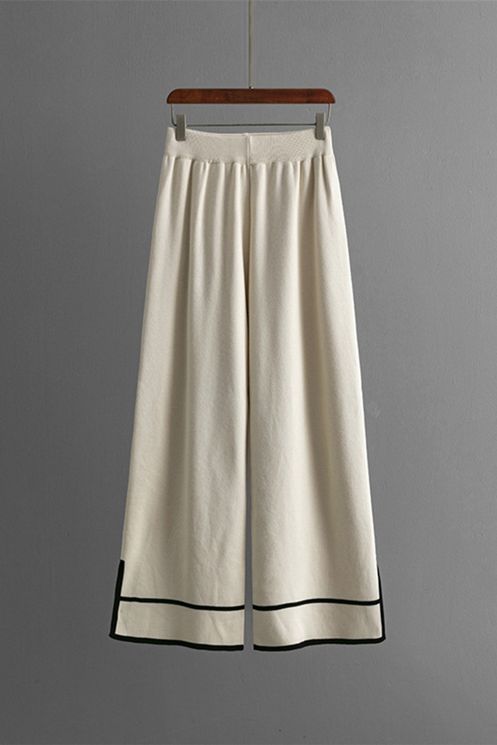 High-Low Round Neck Top and Pants Sweater Set - Charming Charlie