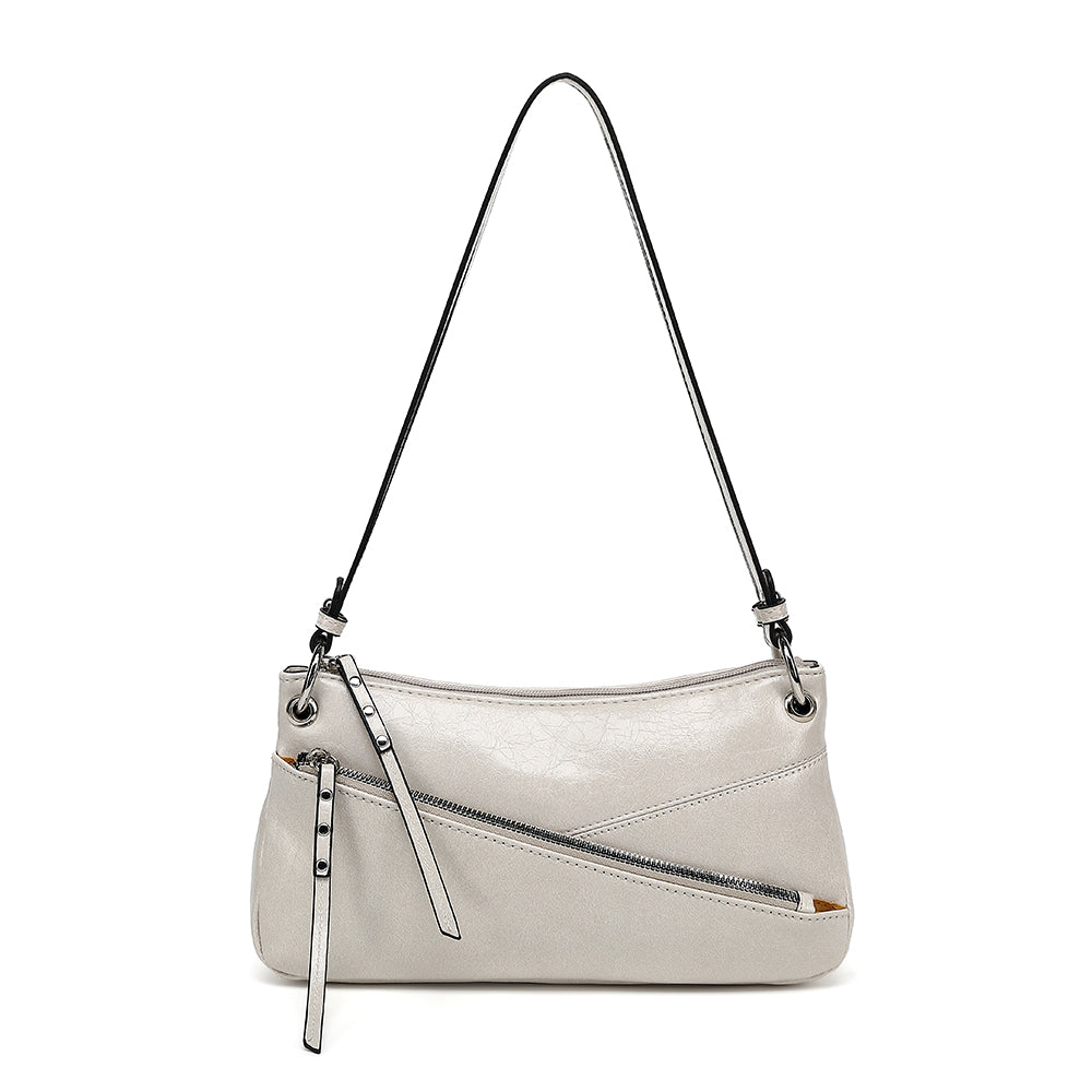 Asymmetric Front Zip Crossbody - Charming Charlie