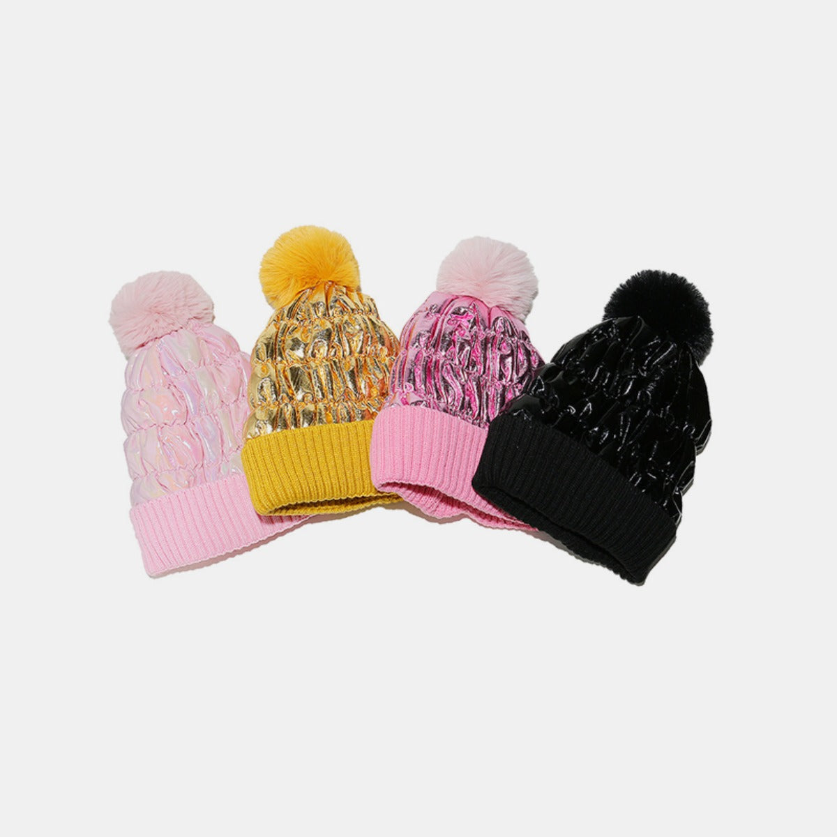 Thermal Knit Hat with Pompom - Charming Charlie