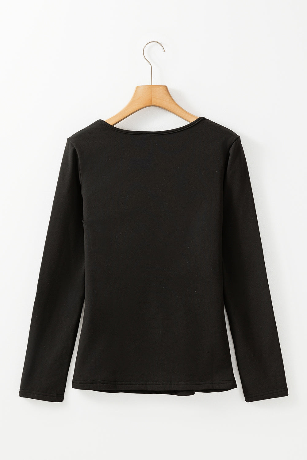 Round Neck Long Sleeve Top - Charming Charlie