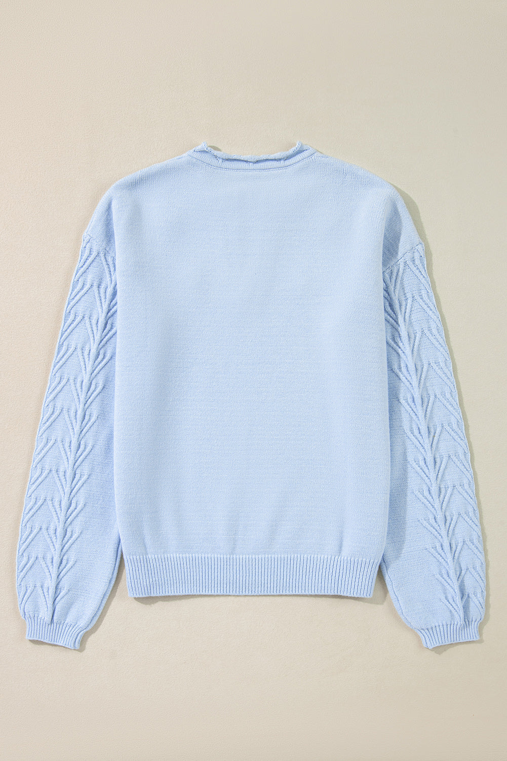 Daisy Notched Long Sleeve Sweater - Charming Charlie