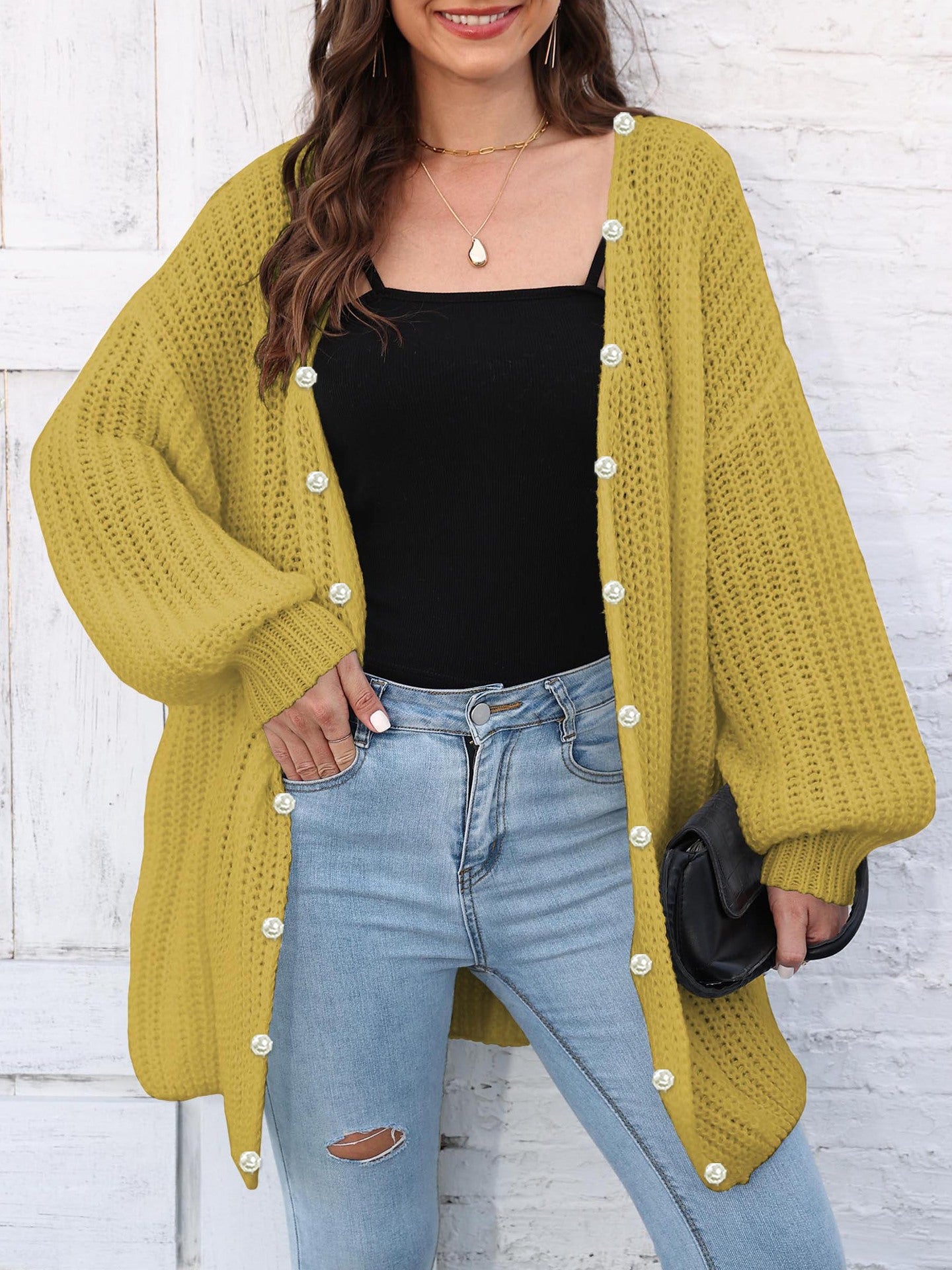 Open Front Long Sleeve Cardigan - Charming Charlie