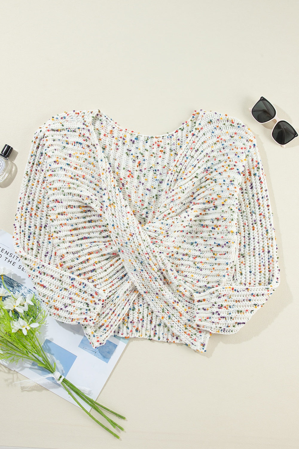 Twisted Confetti Boat Neck Sweater - Charming Charlie