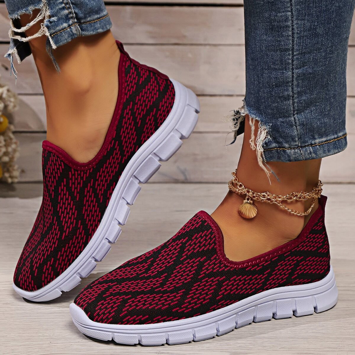 Round Toe Flat Slip-Ons - Charming Charlie