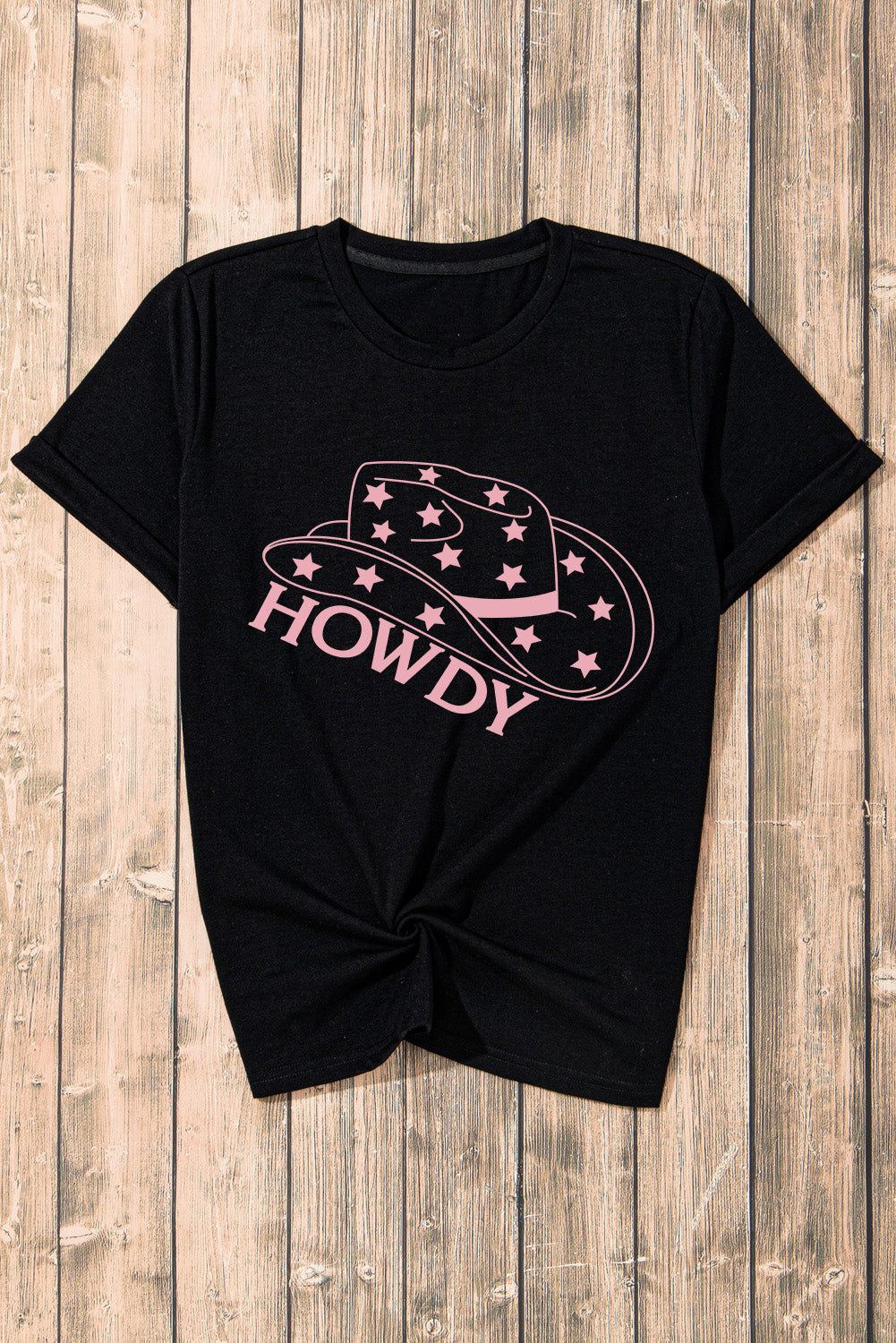 HOWDY Round Neck Short Sleeve T-Shirt - Charming Charlie