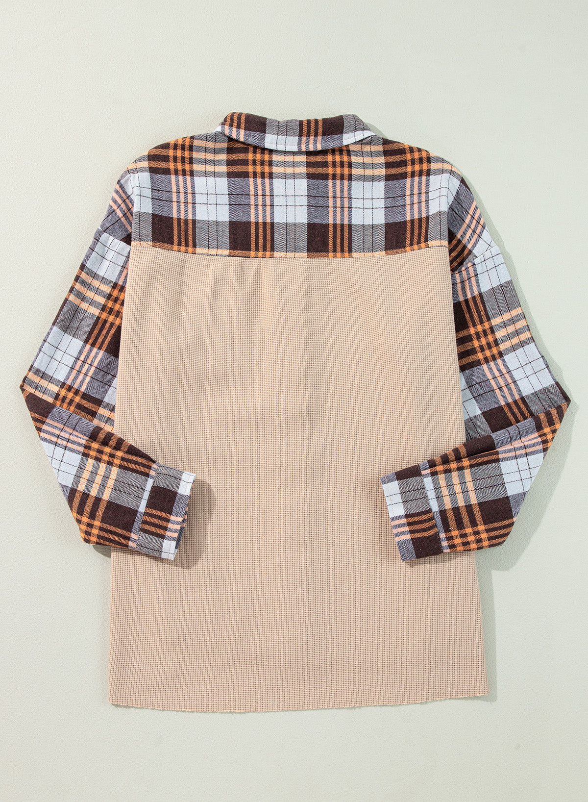 Plaid Button Up Long Sleeve Shacket - Charming Charlie