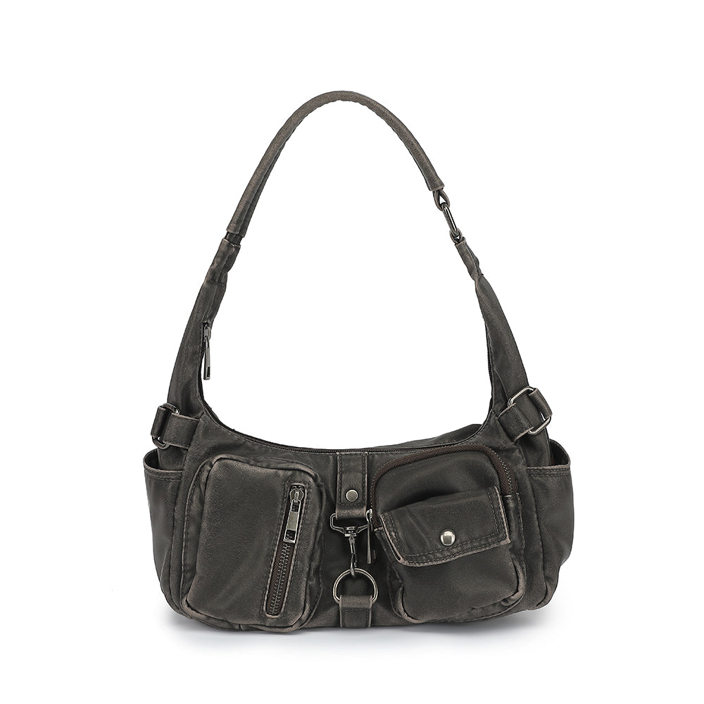 Distressed Washed E/W Hobo - Charming Charlie
