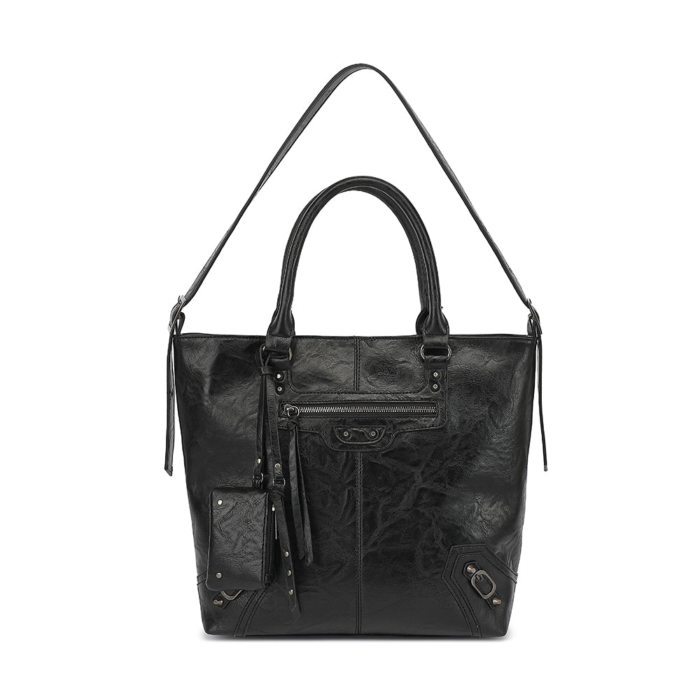 Removable Strap Crossbody Hobo with Front Zip Pocket - Charming Charlie