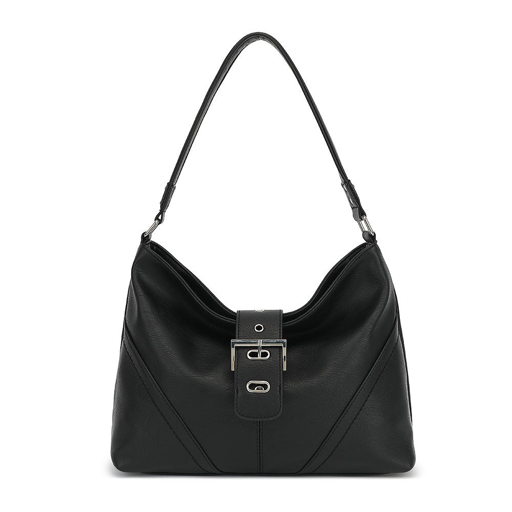 Slouchy Hobo with Buckle Tab Over - Charming Charlie