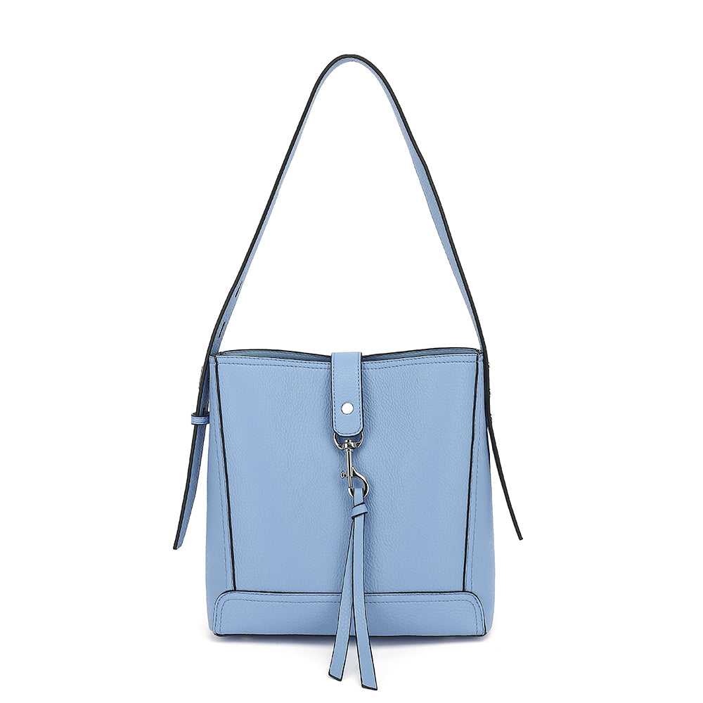 Triple Compartment Hobo with Lock Hardware - Charming Charlie