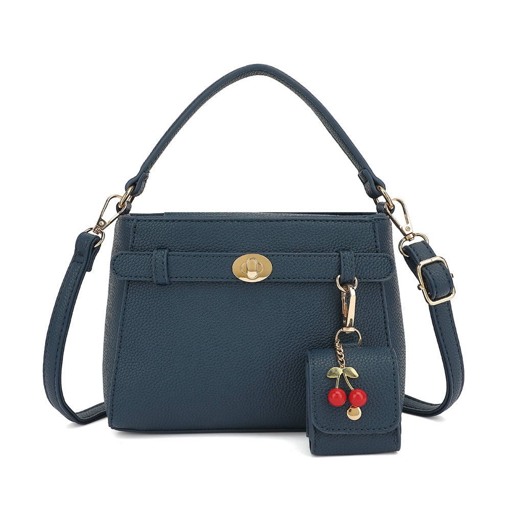 Satchel with Ear Bud Case and Charm - Charming Charlie